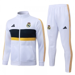 26-27 Real Madrid White Thailand Soccer Jacket Uniform-815