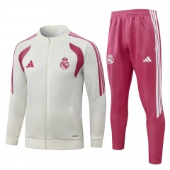 26-27 Real Madrid Beige Thailand Soccer Jacket Uniform-815