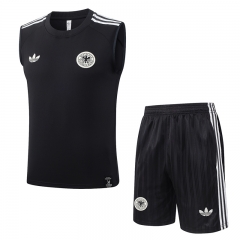 26-27 Germany Dark Grey Thailand Soccer Vest Tracksuit-815