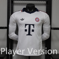 (S-3XL) Player Version 26-27 Bayern München Away White LS Thailand Soccer Jersey AAA-888