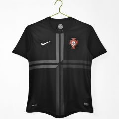 Retro Version 12-13 Portugal 2nd Away Black Thailand Soccer Jersey AAA-C1046