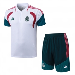 26-27 Real Madrid White Thailand Polo Uniform-815