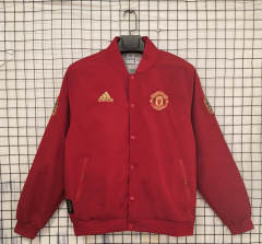 19-20 Manchester United Red Thailand Trench Coat-1020