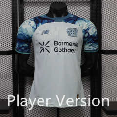 Player Version 26-27 Bayer 04 Leverkusen Away White&Blue Thailand Soccer Jersey AAA-888