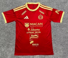 (S-4XL) 26-27 Persija Jakarta Home Red Thailand Soccer Jersey AAA-2242