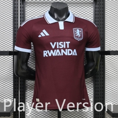 Player Version 26-27 Aston Villa Home Wine Red Thailand Soccer Jersey AAA-888