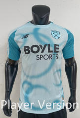 Player Version 26-27 West Ham United 2nd Away Blue Thailand Soccer Jersey AAA-0871