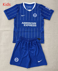 26-27 Brighton & Hove Albion Home Blue Kids/Youth Soccer Uniform-AY