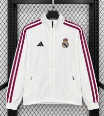 26-27 Real Madrid White Thailand Trench Coat-1020