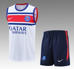 26-27 Paris SG White Thailand Training Soccer Vest Uniform-418