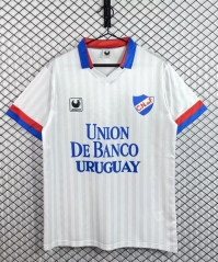 Retro Version 1989 Club Nacional de Football Home White Thailand Soccer Jersey AAA-3257
