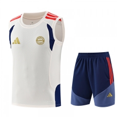 26-27 Bayern München Beige Thailand Training Soccer Vest Uniform-418