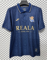 (S-4XL) 26-27 Street Style Real Sociedad Cyan Thailand Soccer Jersey AAA-2044