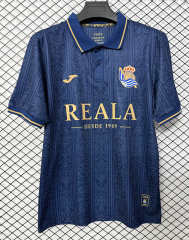 (S-4XL) 26-27 Street Style Real Sociedad Cyan Thailand Soccer Jersey AAA-2044