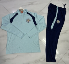 26-27 Manchester City Light Blue Thailand Soccer Tracksuit Uniform-4627