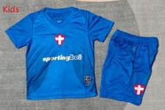 26-27 Palmeiras 2nd Away Blue Kids/Youth Soccer Uniform-9484