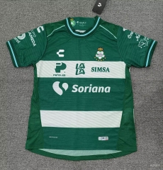 (S-4XL) 26-27 Santos Laguna Home White&Green Thailand Soccer Jersey AAA-5378