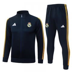 26-27 Real Madrid Cyan Thailand Soccer Jacket Uniform-815