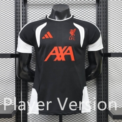 (S-3XL) Player Version 26-27 Liverpool Black Thailand Training Soccer Jersey AAA-888
