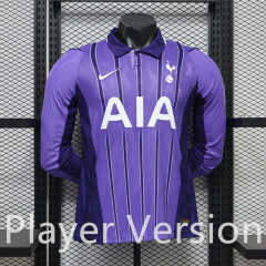 Player Version 26-27 Tottenham Hotspur 2nd Away Purple LS Thailand Soccer Jersey AAA-888