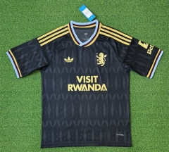 (S-4XL) 26-27 Aston Villa Away Black Thailand Soccer Jersey AAA-403