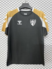 (S-4XL) 26-27 Málaga CF Black Training Thailand Soccer Jersey AAA-2044