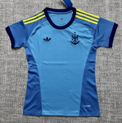 26-27 Flamengo Goalkeeper Blue Women Thailand Soccer Jersey AAA-6723