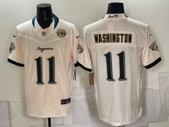 Jacksonville Jaguars 5 Generations Beige #11 NFL Jersey-0840
