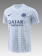 26-27 Inter Milan White&Grey Thailand Training Soccer Jersey-418
