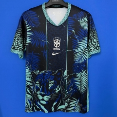 26-27 Black Panther Version Brazil Blue Thailand Soccer Jersey AAA-6486