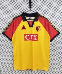 Retro Version 98-99 Watford Home Yellow Thailand Soccer Jersey AAA-3257