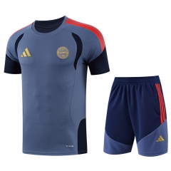 26-27 Bayern München Blue&Grey Thailand Training Soccer Uniform-418