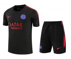 26-27 PSG Black Thailand Training Soccer Uniform-418