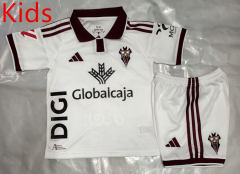 26-27 Albacete Balompié White Kids/Youth Soccer Uniform-4193