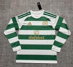 (S-4XL) 26-27 Celtic Home White&Green LS Thailand Soccer Jersey AAA-4506