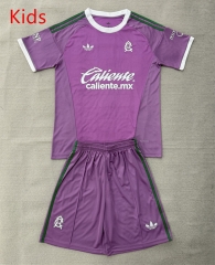 26-27 Club America Goalkeeper Purple Kids/Youth Soccer Uniform-AY