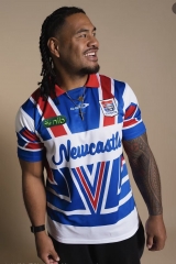 (S-7XL) 2026 Newcastle Knight Blue&White Thailand Rugby Shirt