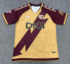(S-4XL) 26-27 Rayo Vallecano 2nd Away Yellow Thailand Soccer Jesrey AAA-8025