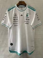 (S-5XL) 2026 Mercedes White Formula One Racing Suit