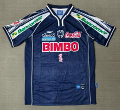 (S-3XL) Retro Version 99-00 Monterrey 2nd Away Royal Blue Thailand Soccer Jersey AAA-9755