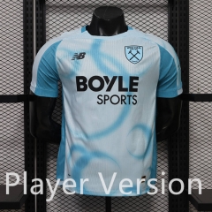 Player Version 26-27 West Ham United 2nd Away Light Blue Thailand Soccer Jersey AAA-888