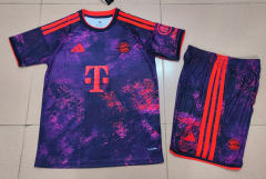 26-27 Bayern München 2nd Away Purple&Red Soccer Uniform-6916