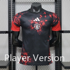 Player Version 26-27 Manchester United Red&Black Thailand Training Jersey AAA-888