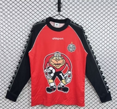 Retro Version 2002 Olimpia Asunción Goalkeeper Red LS Thailand Soccer Jersey AAA-3257