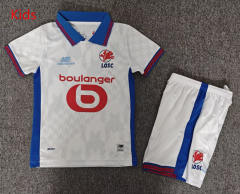 26-27 Lille Away White Kid/Youth Soccer Uniform-7809