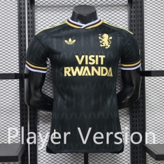 (S-3XL) Player Version 26-27 Aston Villa Away Black Thailand Soccer Jersey AAA-888