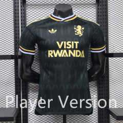 (S-3XL) Player Version 26-27 Aston Villa Away Black Thailand Soccer Jersey AAA-888