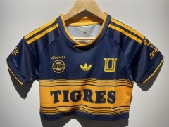 26-27 Tigres UANL Away Blue Women Navel Revealing Style Soccer Jersey-6400