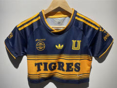 26-27 Tigres UANL Away Blue Women Navel Revealing Style Soccer Jersey-6400