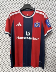 (S-4XL) 26-27 Hamburger SV 2nd Away Red&Black Thailand Soccer Jersey AAA-2044